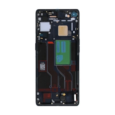 Lcd Frame Middle Chassis For Oppo Find X3 Neo Black By - Maxbhi Com