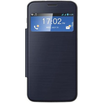 Flip Cover for Intex Aqua I4 - Black