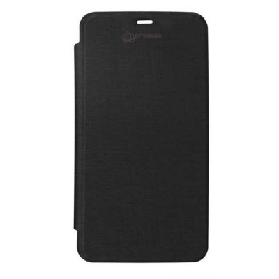 Flip Cover for Micromax Canvas A100 - Black