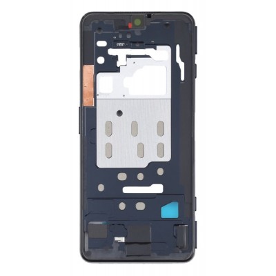 Lcd Frame Middle Chassis For Xiaomi Black Shark 4 Pro Black By - Maxbhi Com