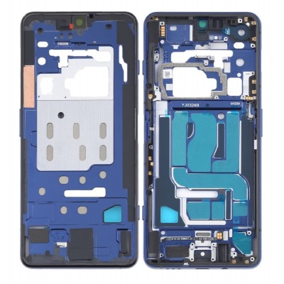 Lcd Frame Middle Chassis For Xiaomi Black Shark 4 Pro Blue By - Maxbhi Com