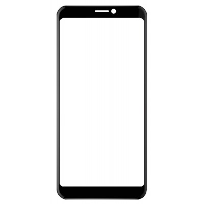 Replacement Front Glass For Yezz Max 2 Plus Black By - Maxbhi Com