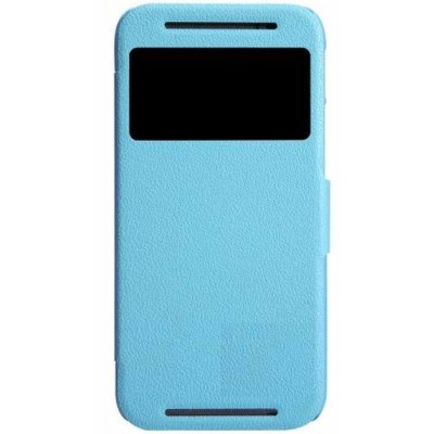 Flip Cover for HTC One 802W - Sky Blue