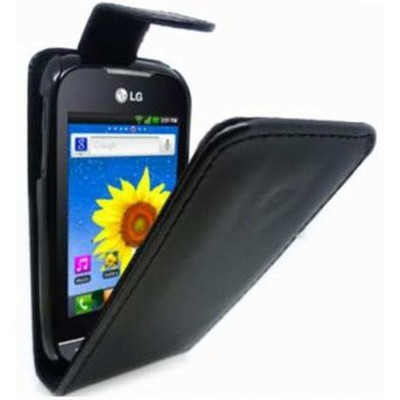 Flip Cover for LG Optimus Net P690 - Black