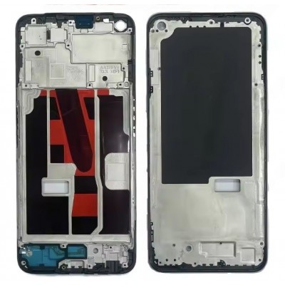 Lcd Frame Middle Chassis For Realme Q3t 5g Black By - Maxbhi Com