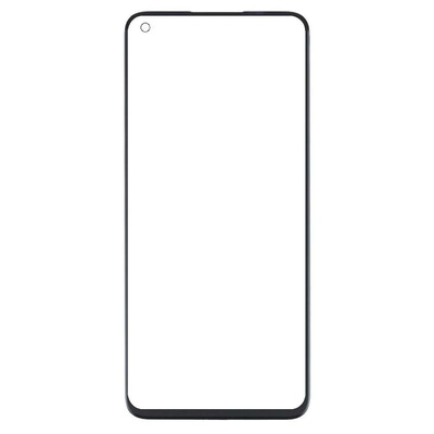 Replacement Front Glass For Realme Q3t 5g Black By - Maxbhi Com