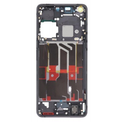 Lcd Frame Middle Chassis For Oppo Find X5 Pro Black By - Maxbhi Com