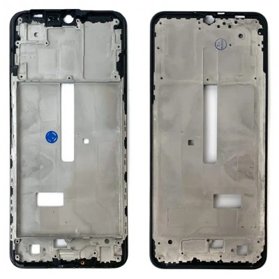 Lcd Frame Middle Chassis For Vivo Y55s 5g Black By - Maxbhi Com