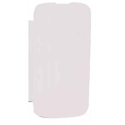 Flip Cover for Lava Iris 458Q - White