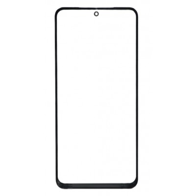 Replacement Front Glass For Xiaomi Poco M4 Pro Black By - Maxbhi Com