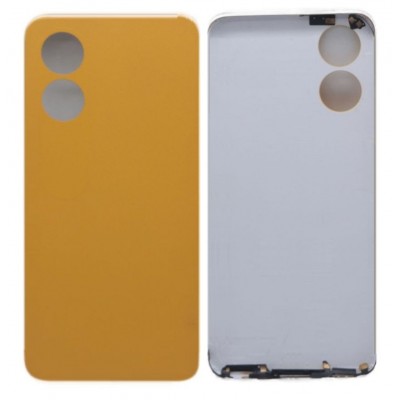 Back Panel Cover For Oppo A17 Orange - Maxbhi Com