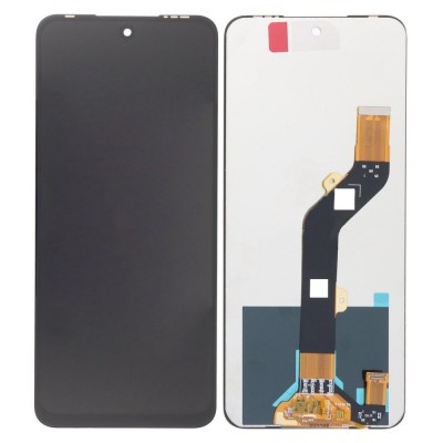 Lcd With Touch Screen For Tecno Pova 4 Black By - Maxbhi Com