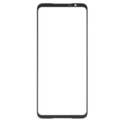 Replacement Front Glass For Asus Rog Phone 6 Pro Black By - Maxbhi Com