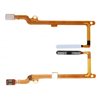 Fingerprint Sensor Flex Cable For Honor X8 White By - Maxbhi Com