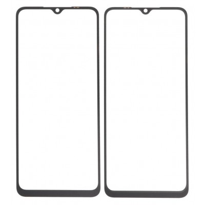 Replacement Front Glass For Xiaomi Poco C40 Black By - Maxbhi Com
