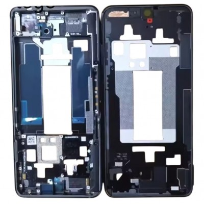 Lcd Frame Middle Chassis For Xiaomi Black Shark 5 Rs White By - Maxbhi Com