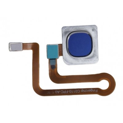 Fingerprint Sensor Flex Cable For Vivo Y17 2019 Blue By - Maxbhi Com