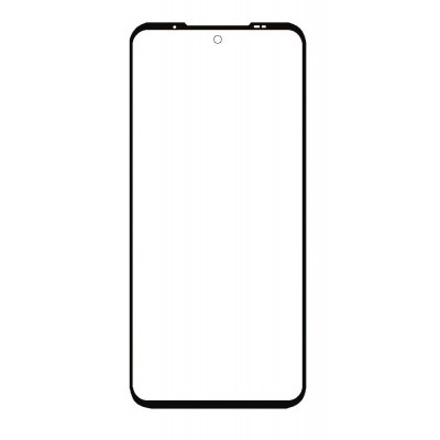 Replacement Front Glass For Doogee V20 Black By - Maxbhi Com
