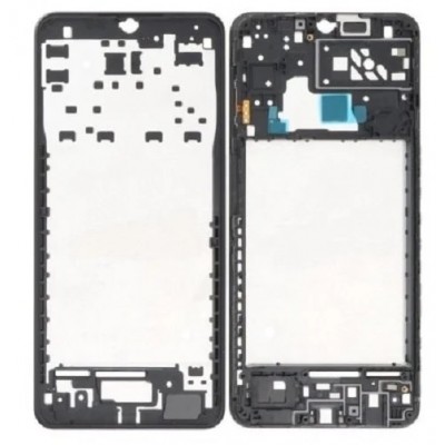 Lcd Frame Middle Chassis For Samsung Galaxy M04 Black By - Maxbhi Com