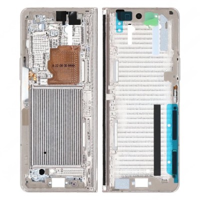 Lcd Frame Middle Chassis For Samsung Galaxy Z Fold4 Gold By - Maxbhi Com