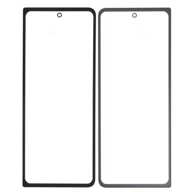 Replacement Front Glass For Samsung Galaxy Z Fold4 Black By - Maxbhi Com