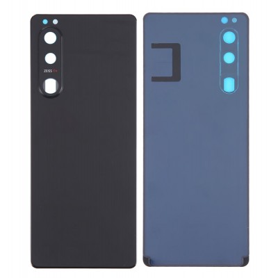 Back Panel Cover For Sony Xperia 5 Iii Black - Maxbhi Com