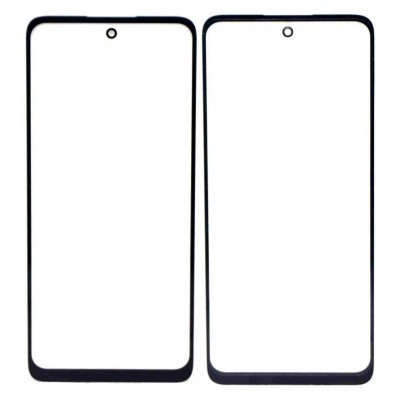 Replacement Front Glass For Motorola Moto E22s Black By - Maxbhi Com