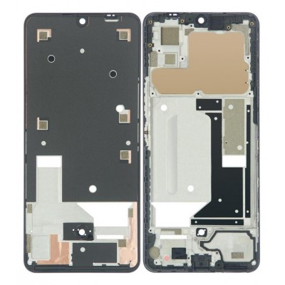 Lcd Frame Middle Chassis For Zte Axon 30 5g Black By - Maxbhi Com