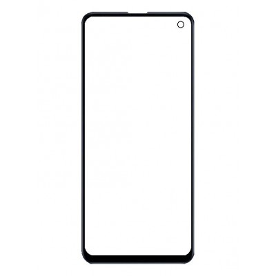 Replacement Front Glass For Samsung Galaxy F52 5g Black By - Maxbhi Com