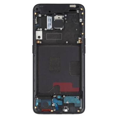 Lcd Frame Middle Chassis For Oppo Reno Black By - Maxbhi Com