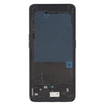Lcd Frame Middle Chassis For Oppo Reno Black By - Maxbhi Com
