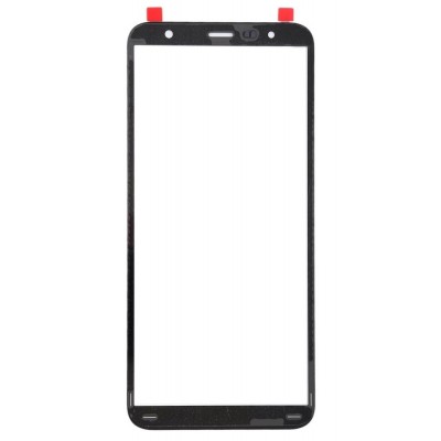 Replacement Front Glass For Samsung Galaxy J6 Plus Black By - Maxbhi Com