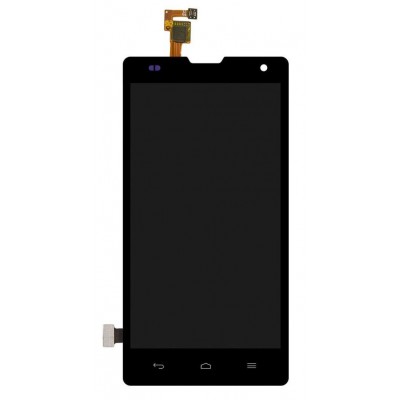 Lcd With Touch Screen For Huawei Ascend G740 Black By - Maxbhi Com