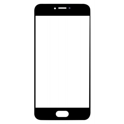 Replacement Front Glass For Meizu Pro 6 Grey By - Maxbhi Com