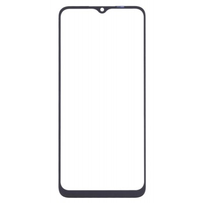 Replacement Front Glass For Realme C12 Black By - Maxbhi Com