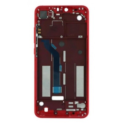 Lcd Frame Middle Chassis For Xiaomi Mi 8 Lite Pink By - Maxbhi Com