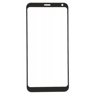 Replacement Front Glass For Lg Q6 Black By - Maxbhi Com