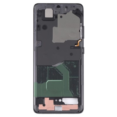 Lcd Frame Middle Chassis For Samsung Galaxy S21 Ultra Black By - Maxbhi Com