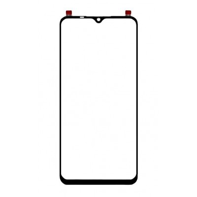 Replacement Front Glass For Oppo F17 Black By - Maxbhi Com