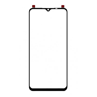 Replacement Front Glass For Oppo F17 Black By - Maxbhi Com
