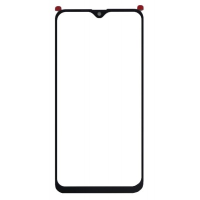 Replacement Front Glass For Oppo A7 Black By - Maxbhi Com