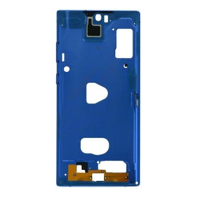 Lcd Frame Middle Chassis For Samsung Galaxy Note 10 Plus 5g Blue By - Maxbhi Com