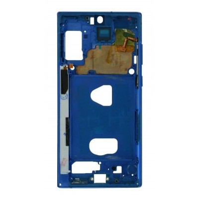 Lcd Frame Middle Chassis For Samsung Galaxy Note 10 Plus 5g Blue By - Maxbhi Com