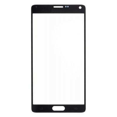 Replacement Front Glass For Samsung Galaxy Note 4 Duos Black By - Maxbhi Com