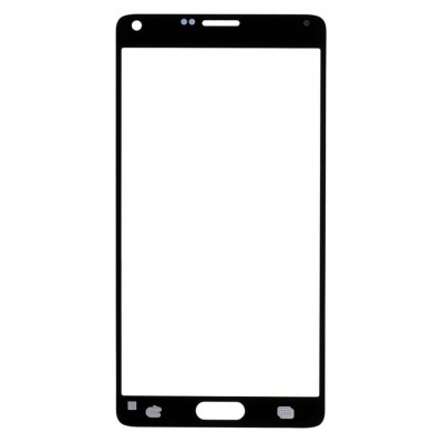 Replacement Front Glass For Samsung Galaxy Note 4 Duos Black By - Maxbhi Com