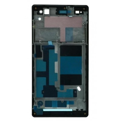 Lcd Frame Middle Chassis For Sony Xperia C3 Dual D2502 Black By - Maxbhi Com