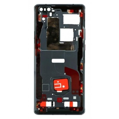 Lcd Frame Middle Chassis For Huawei Mate 40 Pro 4g Black By - Maxbhi Com