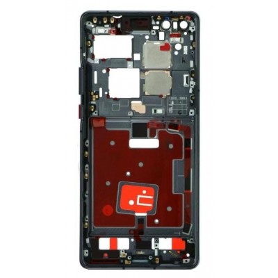 Lcd Frame Middle Chassis For Huawei Mate 40 Pro 4g Black By - Maxbhi Com