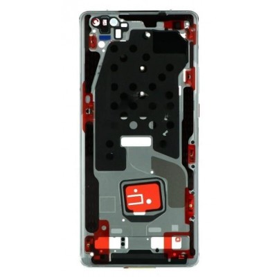 Lcd Frame Middle Chassis For Huawei Mate 40 Pro 4g Silver By - Maxbhi Com