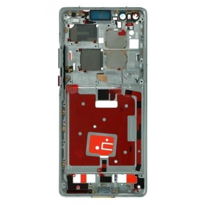 Lcd Frame Middle Chassis For Huawei Mate 40 Pro 4g Silver By - Maxbhi Com